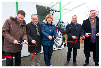 Bike and Ride Boxen am S-Bahnhof in Rodgau-Jügesheim