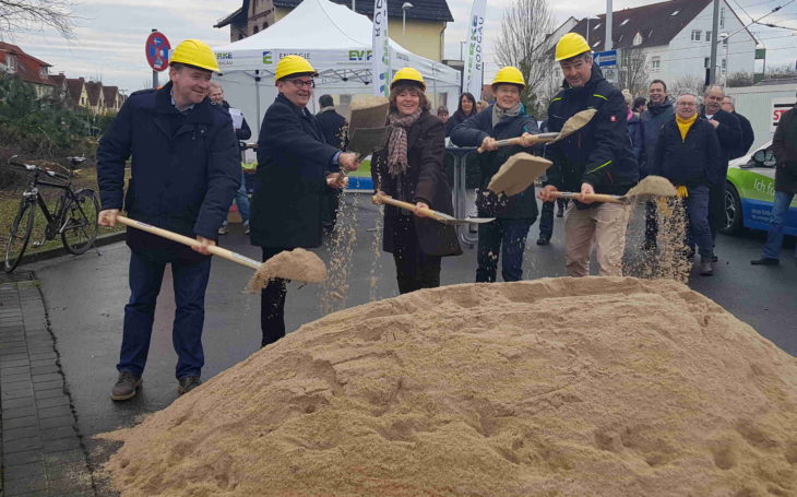 Start für die Um- und Ausbauarbeiten am Bahnhof Dudenhofen