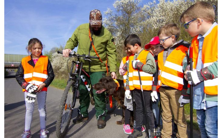 Kampagne Sauberhaftes Rodgau der Stadtwerke Rodgau - Kita Rückersgraben war auch dabei