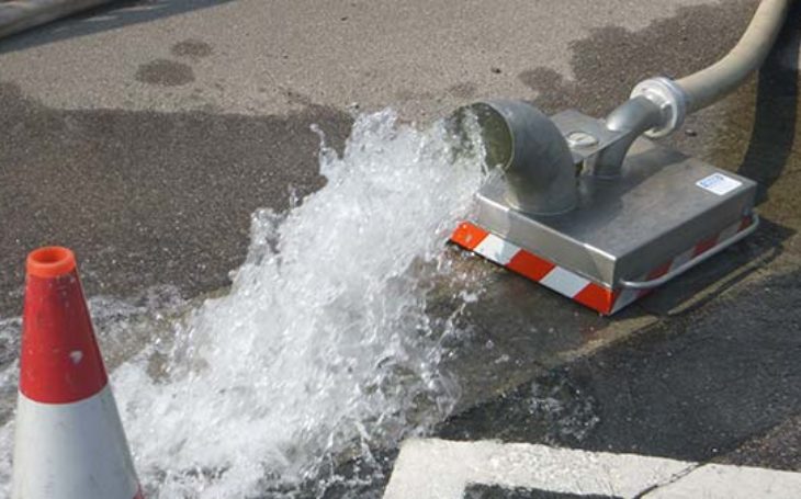 Herbstspülung des Wasserrohrnetzes